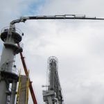 Jointed crane installed at El Ferrol