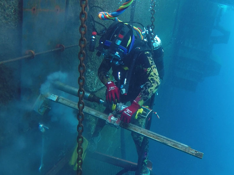 Servicios de mantenimiento subacuático